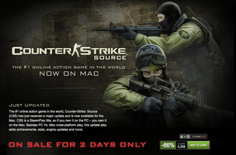 Valve veröffentlicht Counter Strike: Source für Mac OS X