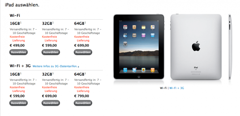 iPad: Apple Store Österreich